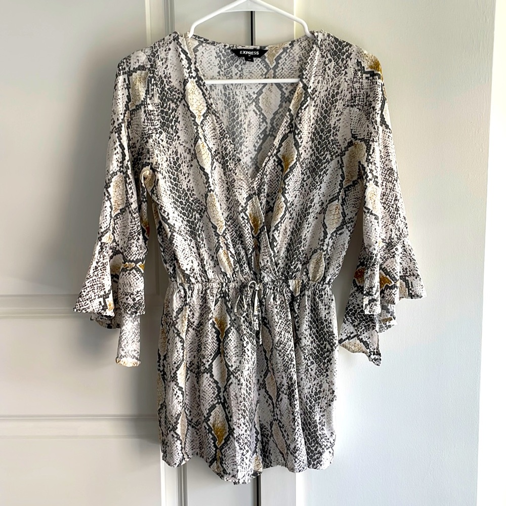 Snake skin express romper